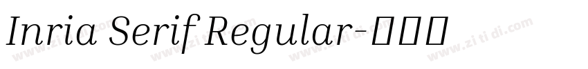 Inria Serif Regular字体转换